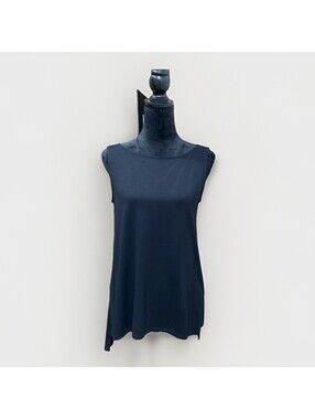 Eileen Fisher Black Tank Small Petite NWT
